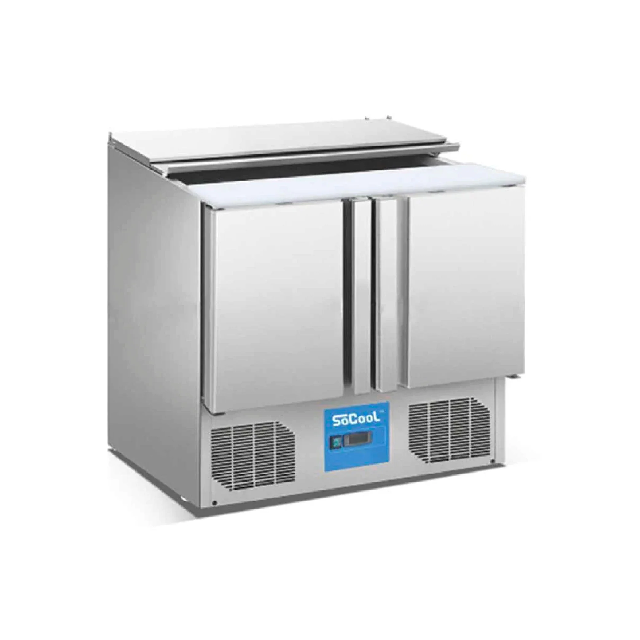 Barra fría para ensaladas de 2 puertas Migsa S902